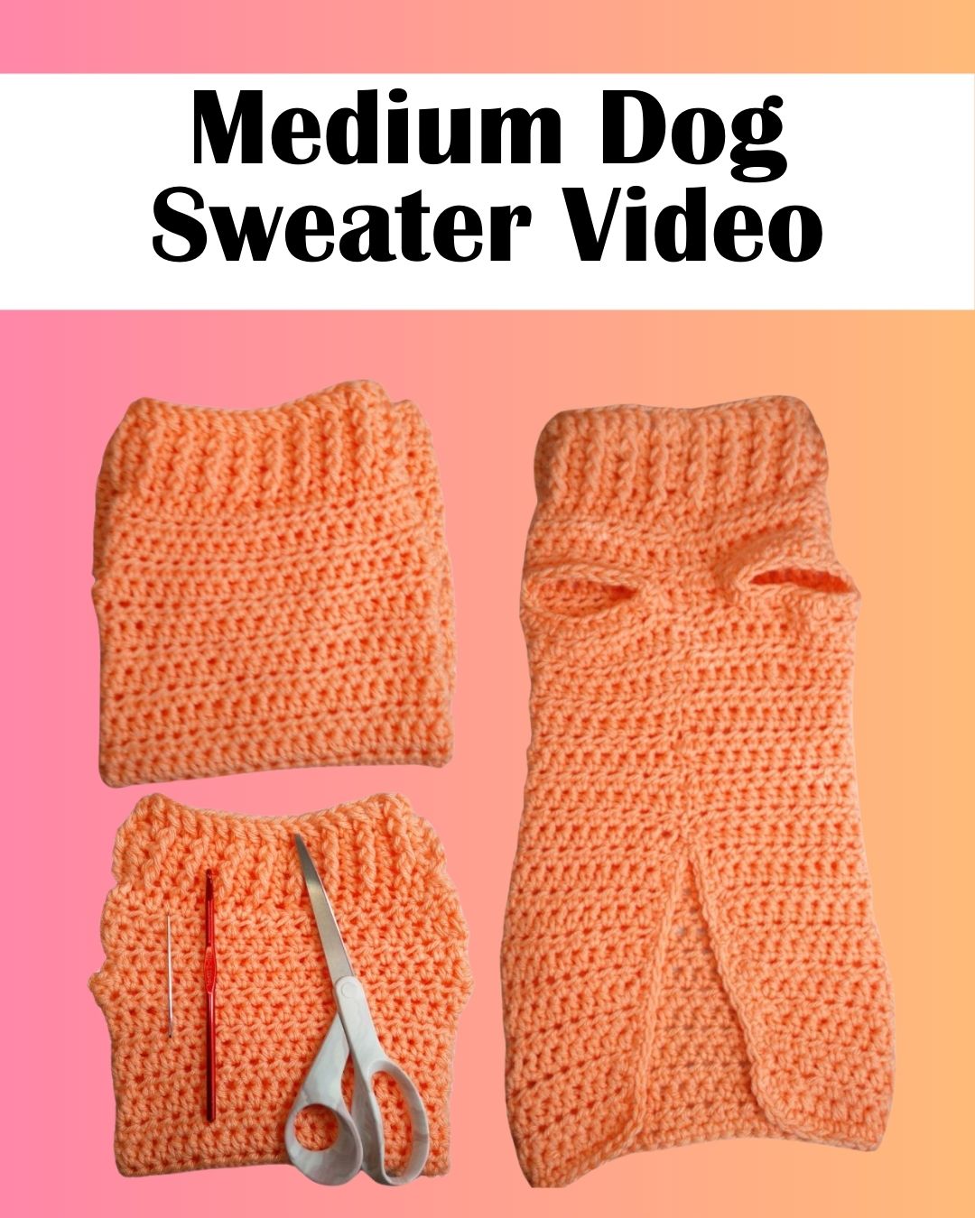 Medium Size Dog Sweater Video